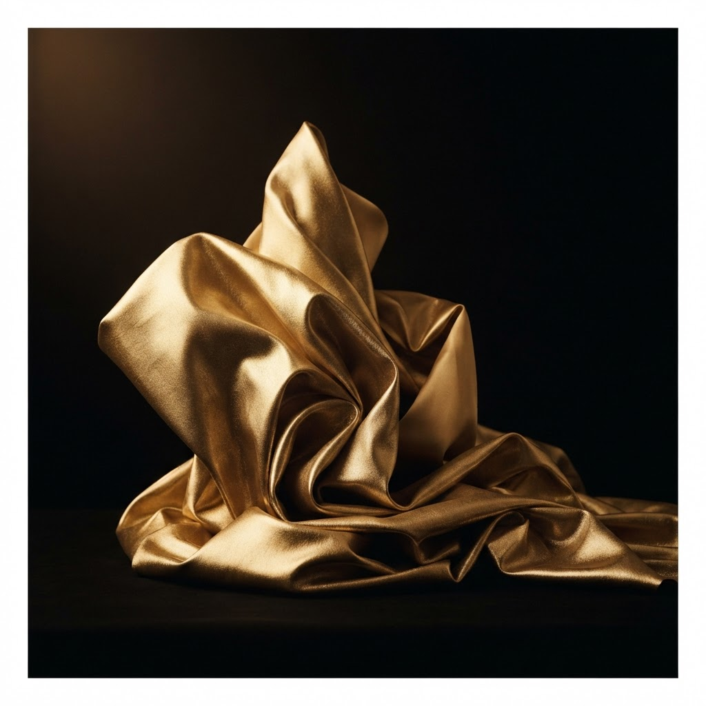 Premium dark and gold editorial composition